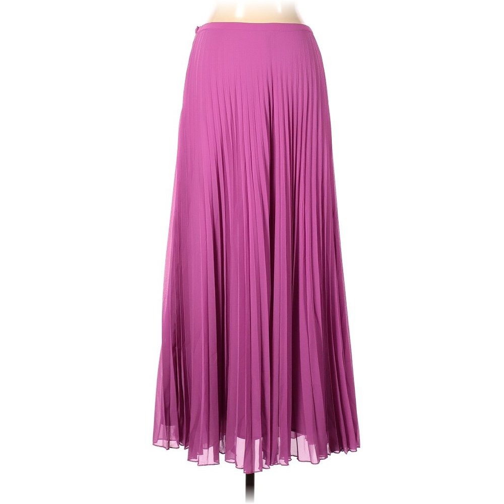 💋STUNNING!💋 Pleated Chiffon Maxi  Skirt in Hot Pink - Picture 5 of 7